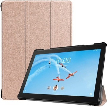 Etui Bizon Case Tab Croc do Lenovo Yoga Smart Tab 10.1 / Lenovo Yoga Tab 5, różowozłote