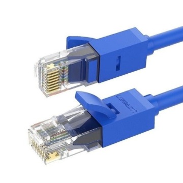 Kabel sieciowy Ethernet Patchcord Ugreen RJ45 Cat 6 UTP, 1000Mbps, 3m, niebieski