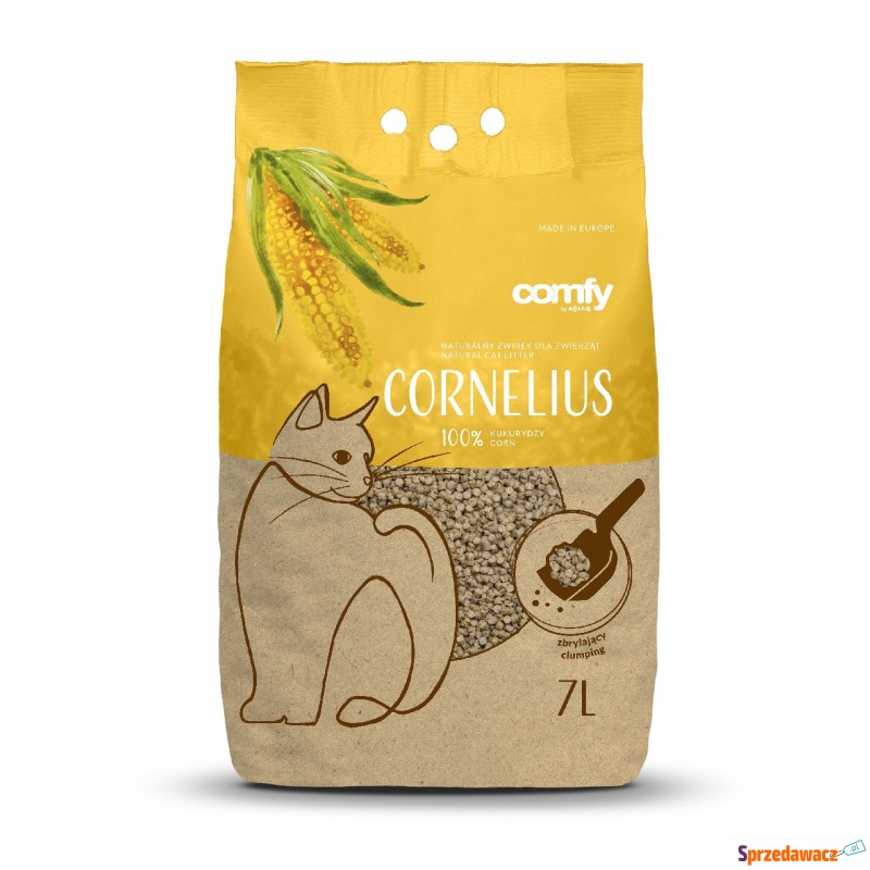 Żwirek kukurydziany COMFY cornelius 7l natural - Pozostałe dla kotów - Bytom