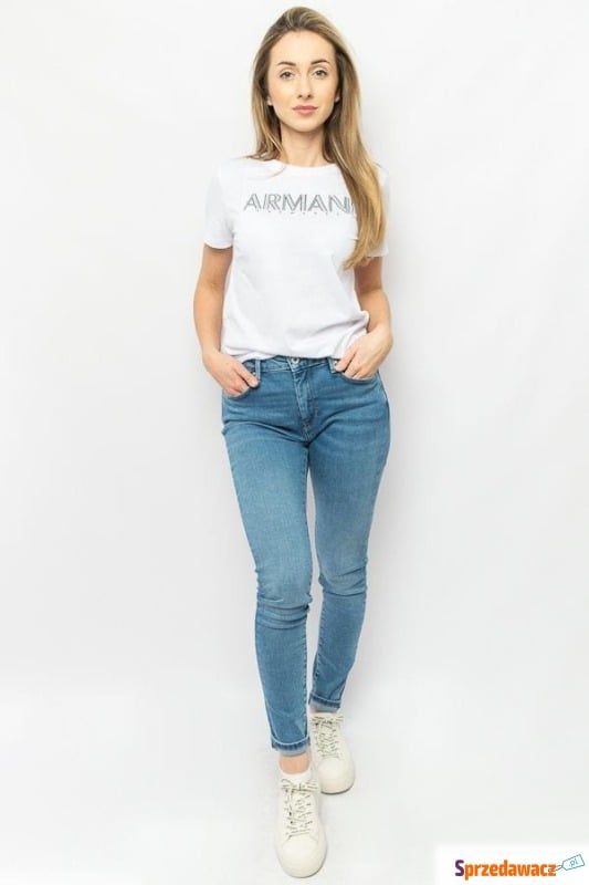 
T-shirt damski Armani Exchange 6RYT29 YJG3Z biały - Bluzki, koszule - Tarnów