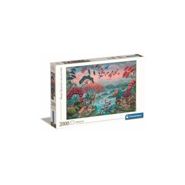  Puzzle 2000 el. High Quality Collection. The Peaceful Jungle Clementoni