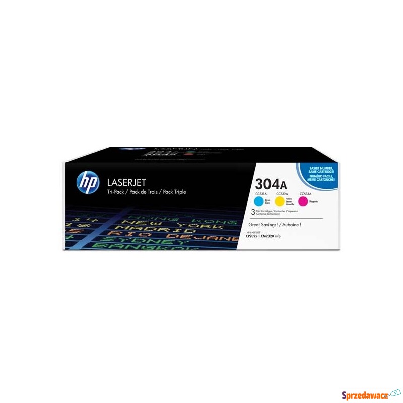 HP oryginalny toner CF372AM, CMY, 8400 (3x2800)s,... - Tusze, tonery - Toruń