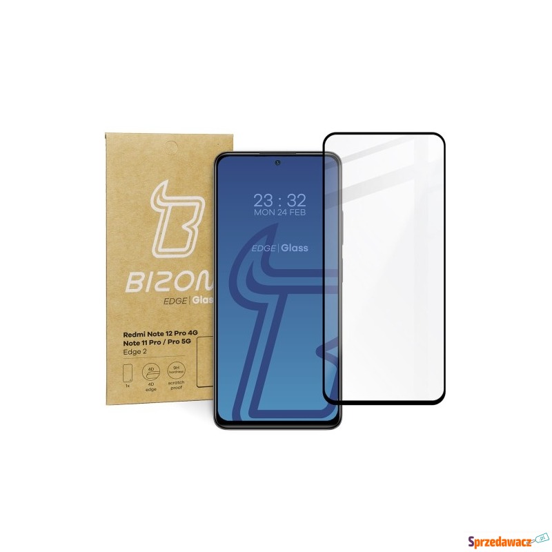 Szkło hartowane Bizon Glass Edge 2 do Xiaomi... - Folie ochronne - Kraków