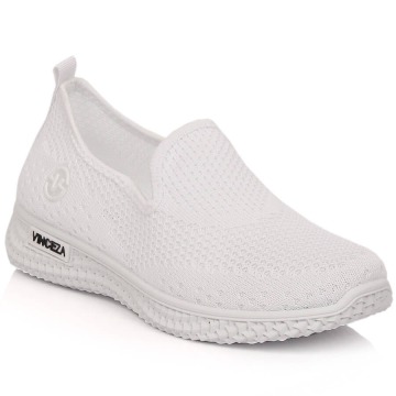 Buty sportowe damskie wsuwane białe Vinceza 34602