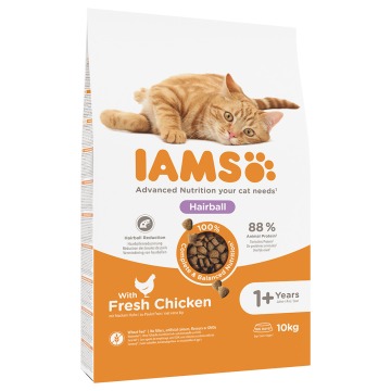 IAMS Advanced Nutrition Hairball z kurczakiem - 10 kg