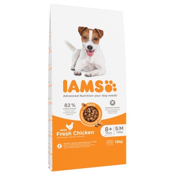 IAMS Advanced Nutrition Senior Small & Medium Dog, kurczak - 12 kg