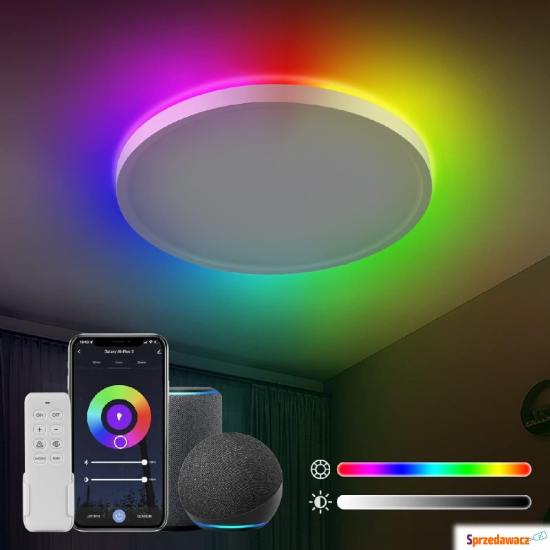 Anten Lampa sufitowa LED Alexa Smart Home, 24... - Plafony - Grójec