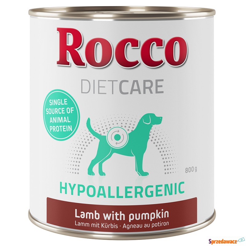 Rocco Diet Care Hypoallergen, jagnięcina, 800... - Karmy dla psów - Konin