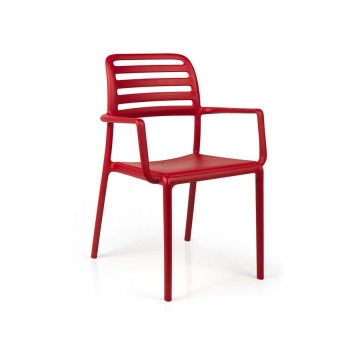 Krzesło Costa Arm Nardi - Rosso