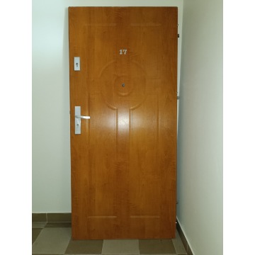 Drzwi wejściowe do mieszkania antywłamaniowe 90 cm calvados
