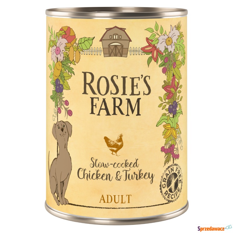 Pakiet Rosie's Farm Adult, 12 x 400 g  - Kurczak... - Karmy dla psów - Włocławek