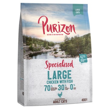 400 g Purizon, karma sucha dla kota w super cenie! - Large Adult, kurczak i ryba – bez zbóż