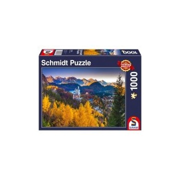  Puzzle 1000 el. Jesień na Zamku Neuschwanstein, Niemcy G3