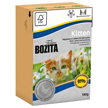Korzystny pakiet Bozita Feline w galarecie, 12 x 190 g - Kitten
