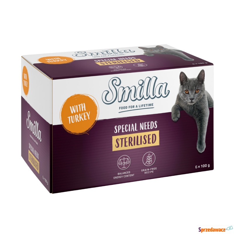 Pakiet Smilla Sterilised w tackach, 12 x 100 g... - Karmy dla kotów - Wodzisław Śląski