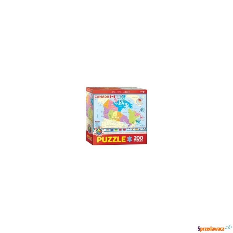  Puzzle 200 el. EG-Map of Canada for Kids 620... - Puzzle - Czeladź