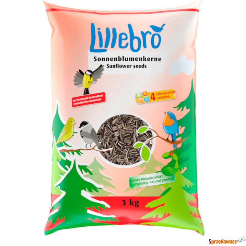 Lillebro Słonecznik łuskany - 3 kg - Karmy dla ptaków - Mysłowice