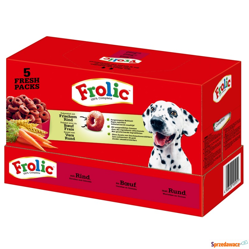 Dwupak Frolic, 2 x 7,5 kg -  Z wołowiną, marc... - Karmy dla psów - Gliwice