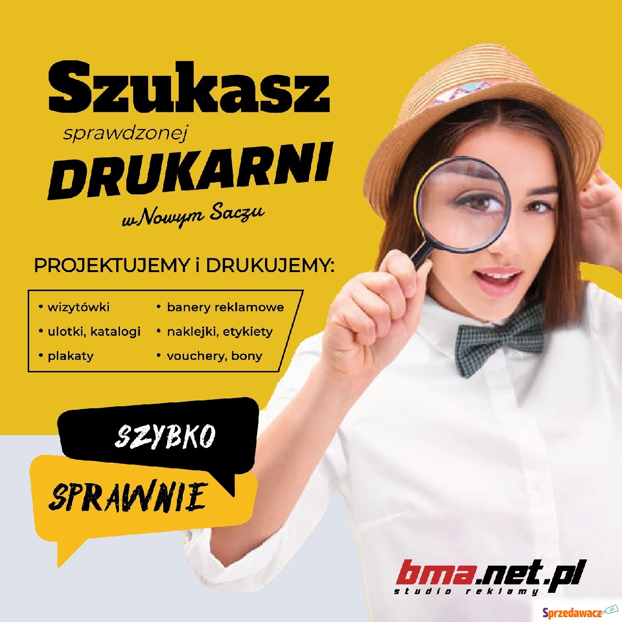 Drukarnia Nowy Sącz, banery, n...