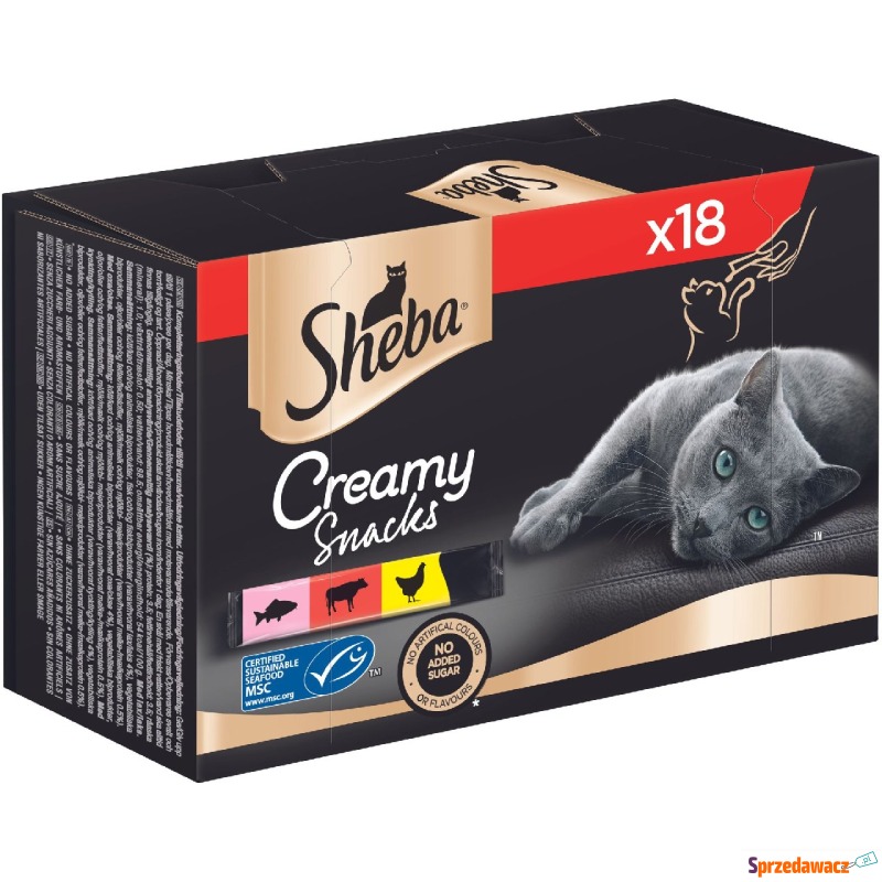Pakiet mieszany Sheba Creamy Snacks pasta dla... - Przysmaki dla kotów - Poznań