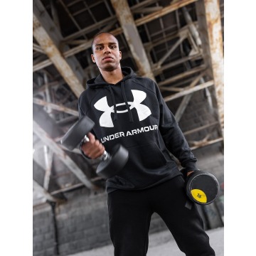 Bluza Z Kapturem Under Armour Rival Fleece Big Logo Czarna