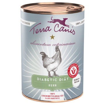 Terra Canis Alimentum Veterinarium Diabetic Diet, 6 x 400 g - Kurczak