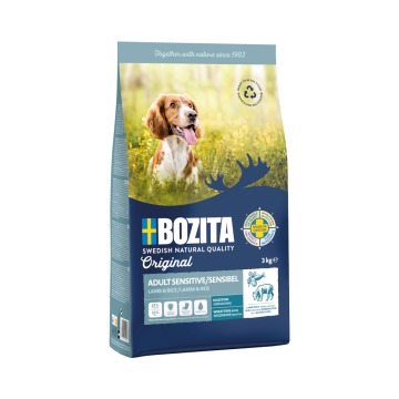 Bozita Original Sensitive Digestion, jagnięcina i ryż - bez pszenicy - 3 kg