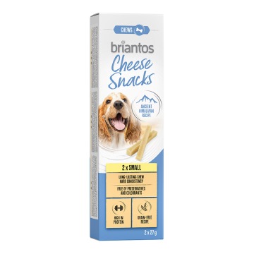 Briantos Cheese Snack, kość serowa dla psów - Mały, 4 x 27 g