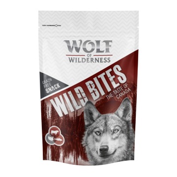 Korzystny pakiet Wolf of Wilderness Snack – Wild Bites „The Taste of”, 3 x 180 g - The Taste of Cana