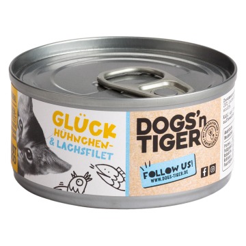 Korzystny pakiet Dogs'n Tiger Cat Filet, 24 x 70 g - Filet z kurczaka i łososia