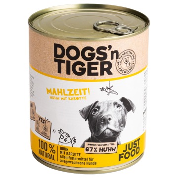 Dogs'n Tiger Adult, 6 x 800 g - Kurczak i marchew