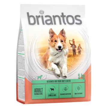 Briantos Adult Sensitive, jagnięcina & ryż - 4 x 1 kg