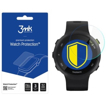 Szkło hybrydowe 3mk Watch Protection do Garmin Forerunner 45, 3 sztuki