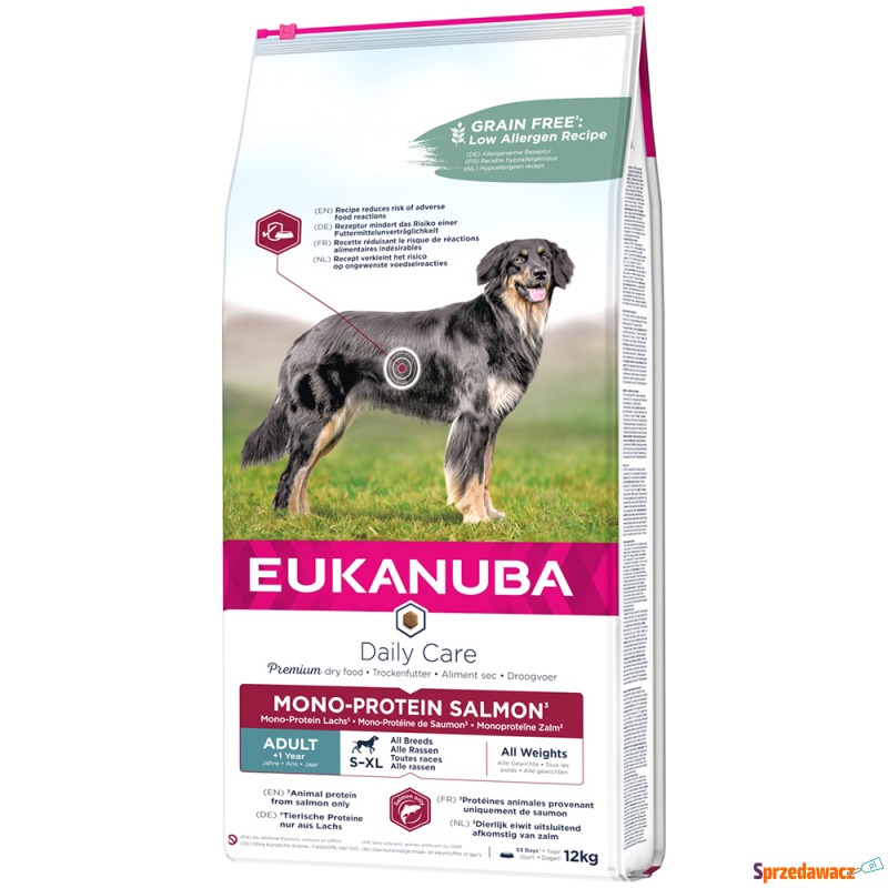 Eukanuba Adult Mono-Protein, łosoś - 2 x 12 kg - Karmy dla psów - Szczecin