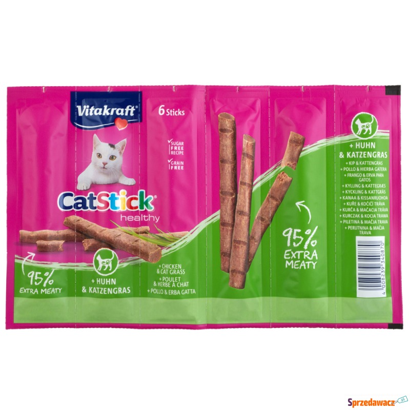Vitakraft Cat Stick - Healthy, Kurczak i trawa... - Przysmaki dla kotów - Leszno