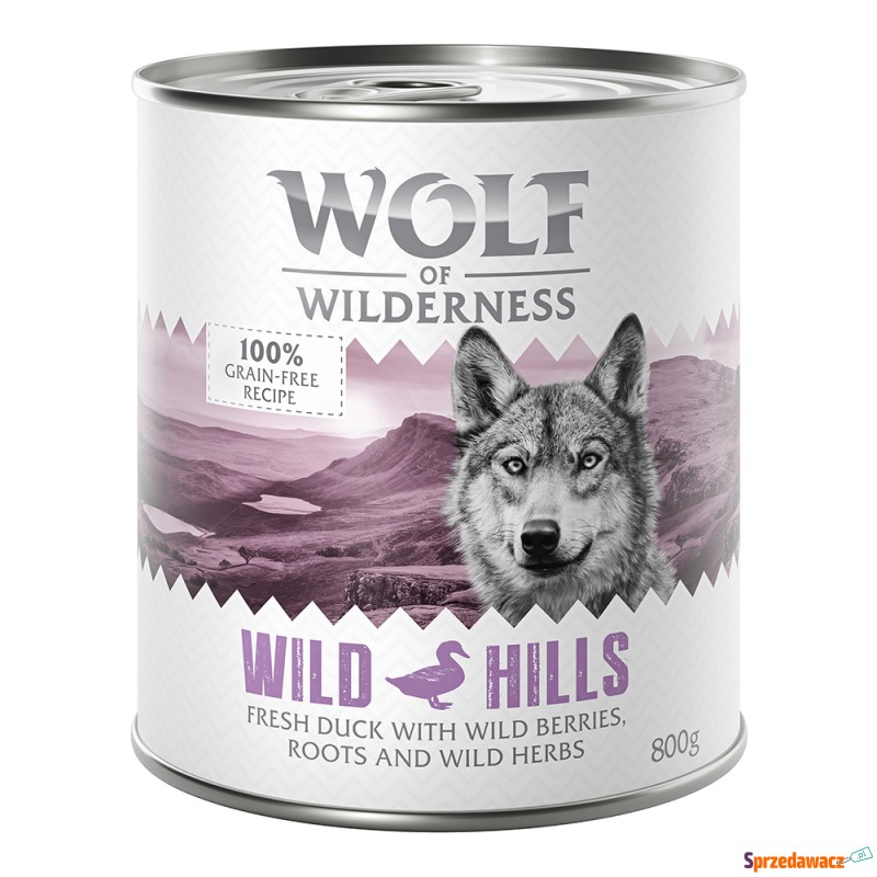 Wolf of Wilderness Adult, 6 x 800 g - Wild Hills,... - Karmy dla psów - Słupsk