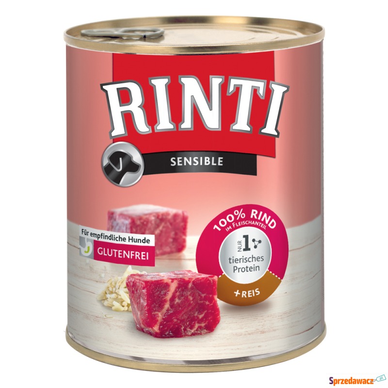 RINTI Sensible, 6 x 800 g - Wołowina z ryżem - Karmy dla psów - Gdańsk