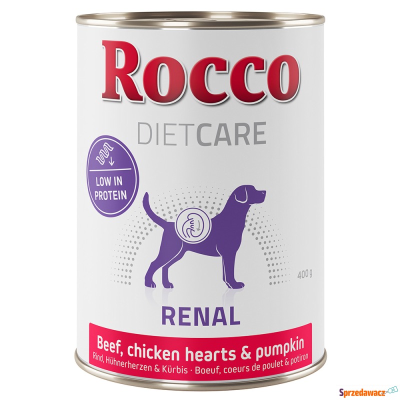 Rocco Diet Care Renal, wołowina z kurzymi sercami... - Karmy dla psów - Dębica