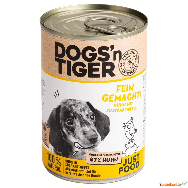 Dogs'n Tiger Junior, 6 x 400 g - Kurczak i bataty - Karmy dla psów - Będzin
