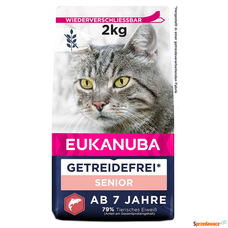Eukanuba Senior Grain Free, z łososiem - 2 kg - Karmy dla kotów - Kutno