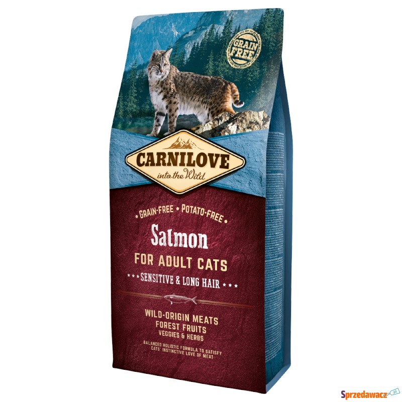 Carnilove Salmon for Adult Cats Sensitive and... - Karmy dla kotów - Czarne