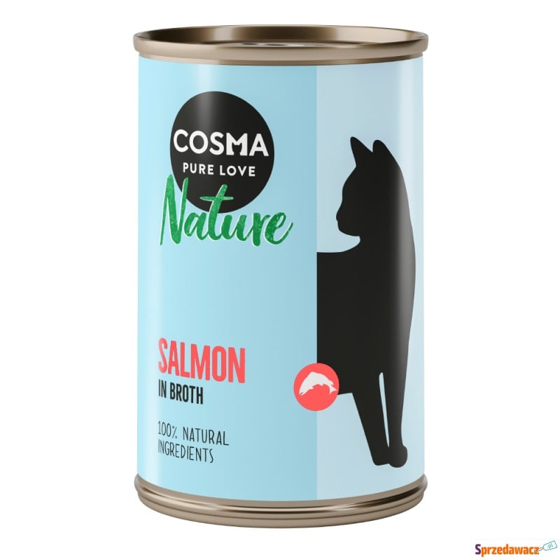 Pakiet Cosma Nature, 12 x 140 g - Łosoś - Karmy dla kotów - Radom