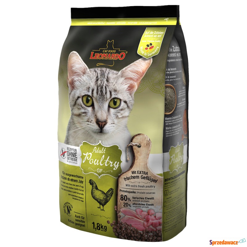 Leonardo Adult, drób, bez zbóż - 1,8 kg - Karmy dla kotów - Koszalin