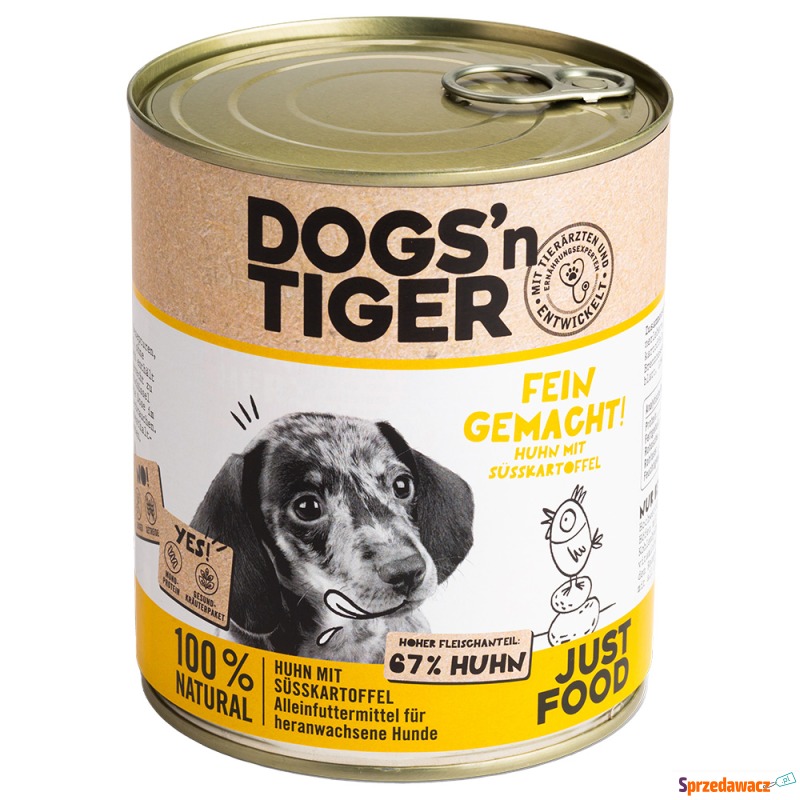 Dogs'n Tiger Junior, 6 x 800 g - Kurczak i bataty - Karmy dla psów - Bytom
