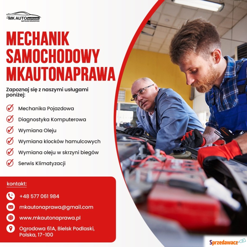 Mechanik Bielsk Podlaski Pomoc drogowa - Usługi motoryzacyjne - Bielsk Podlaski