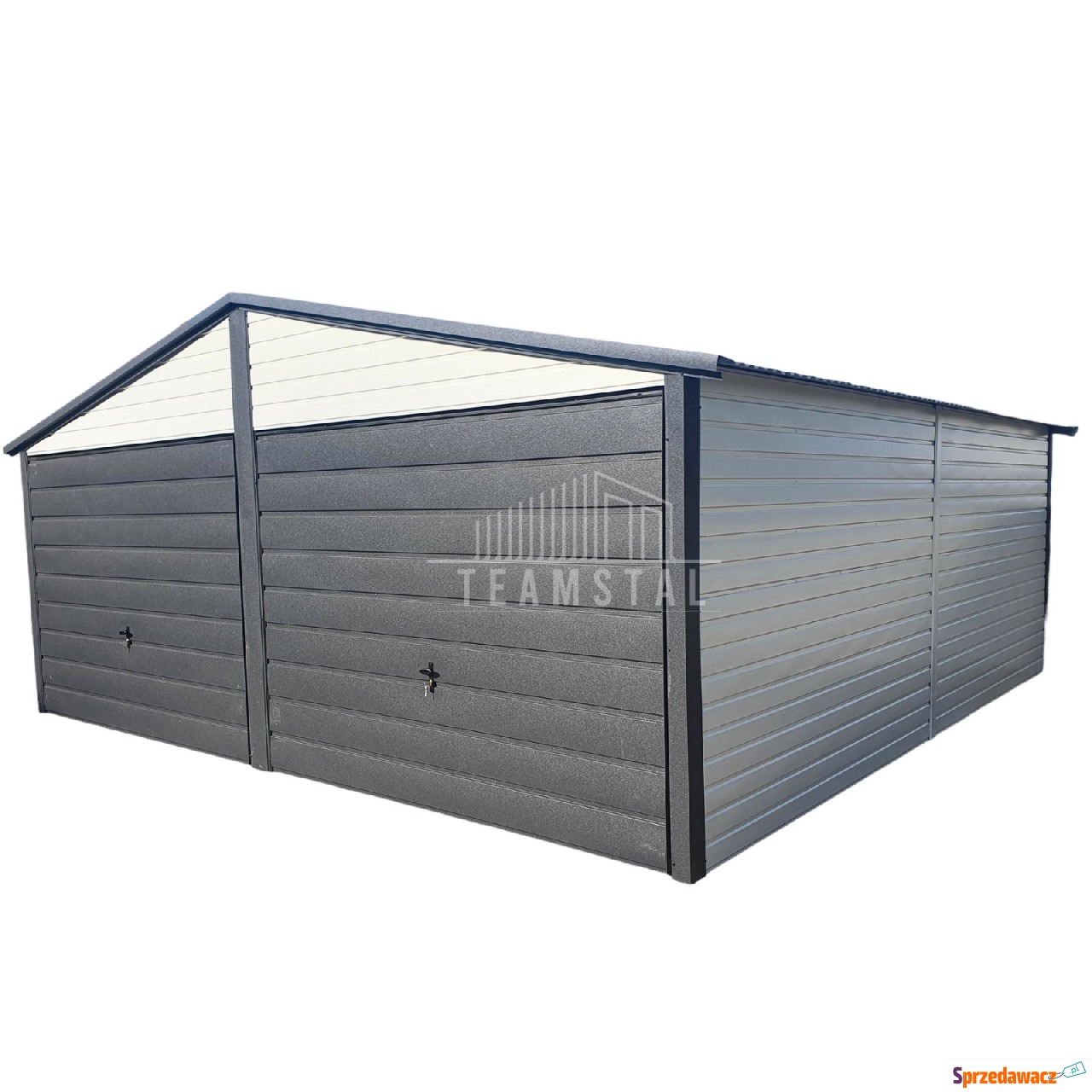 Garaż Blaszany 6x6 - 2x Brama -...