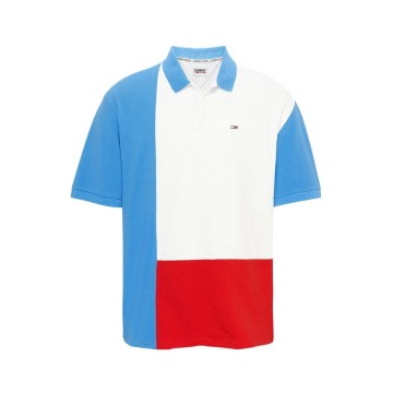 
Polo męskie Tommy Jeans DM0DM14097 C4H niebieski biały czerwony
