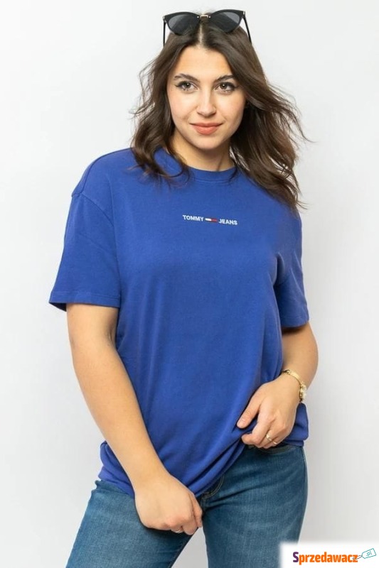
T-shirt damski Tommy Jeans DW0DW11293 fioletowy - Bluzki, koszule - Kraśnik