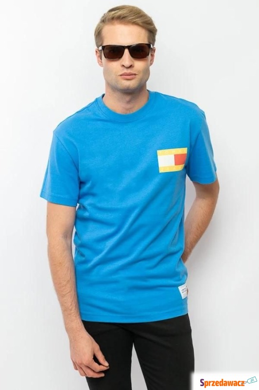 
T-shirt męski Tommy Jeans DM0DM14930 niebieski - Bluzki, koszulki - Chorzów