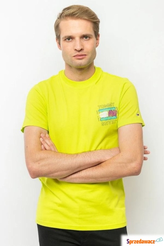 
T-shirt męski Tommy Jeans DM0DM11613 zielony
 - Bluzki, koszulki - Opole